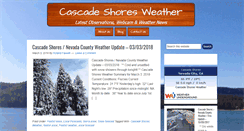 Desktop Screenshot of cascadeshoresweather.com