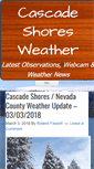 Mobile Screenshot of cascadeshoresweather.com