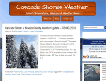 Tablet Screenshot of cascadeshoresweather.com